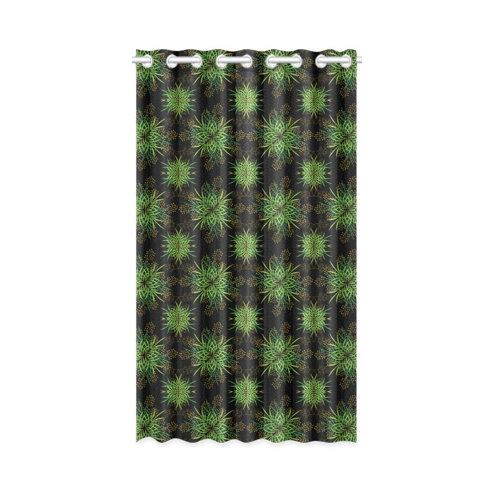 Window Curtain (One Piece)- Palm Tree Fronds