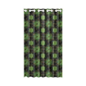Window Curtain (One Piece)- Palm Tree Fronds