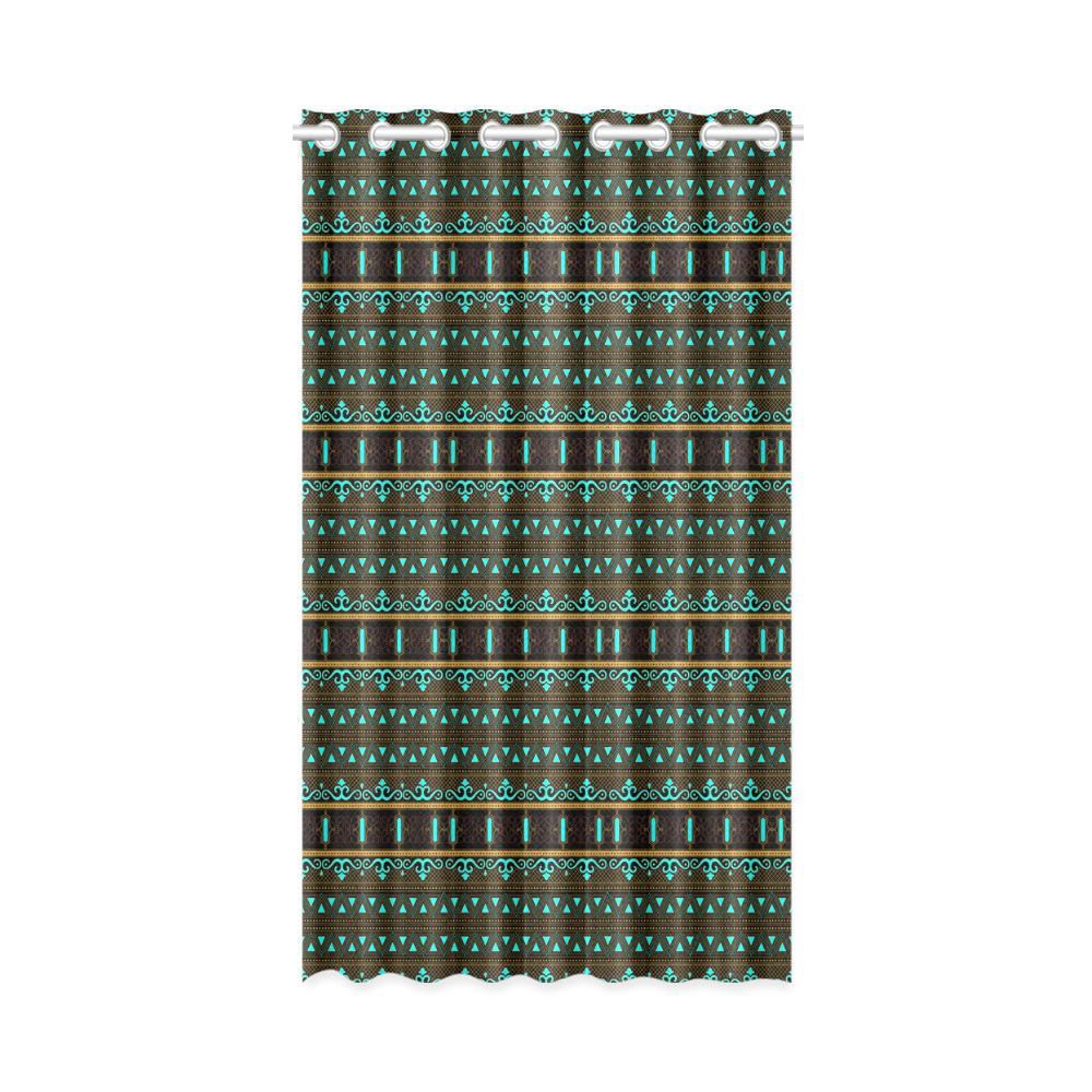 Window Curtain(One Piece)-Architectural Swirl