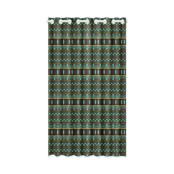 Window Curtain(One Piece)-Architectural Swirl
