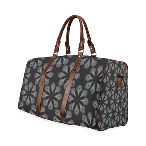 Luggage-Elegant Blooms BW