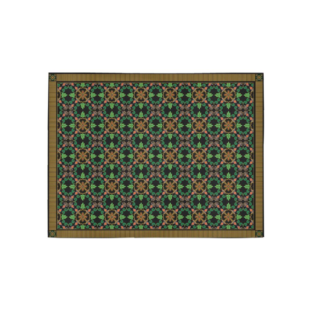 Area Rug 5'3''x4'- Urban Garden