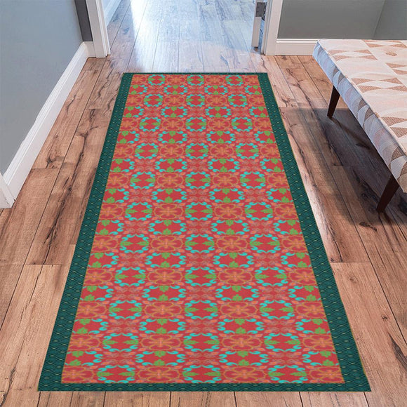 Runner Area Rug 10'x3'3''- Garden of Eden