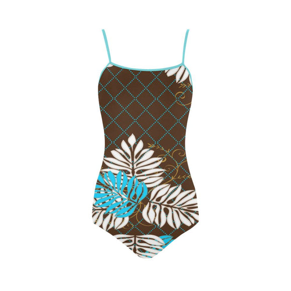 Strap Swimsuit- Island Leaf