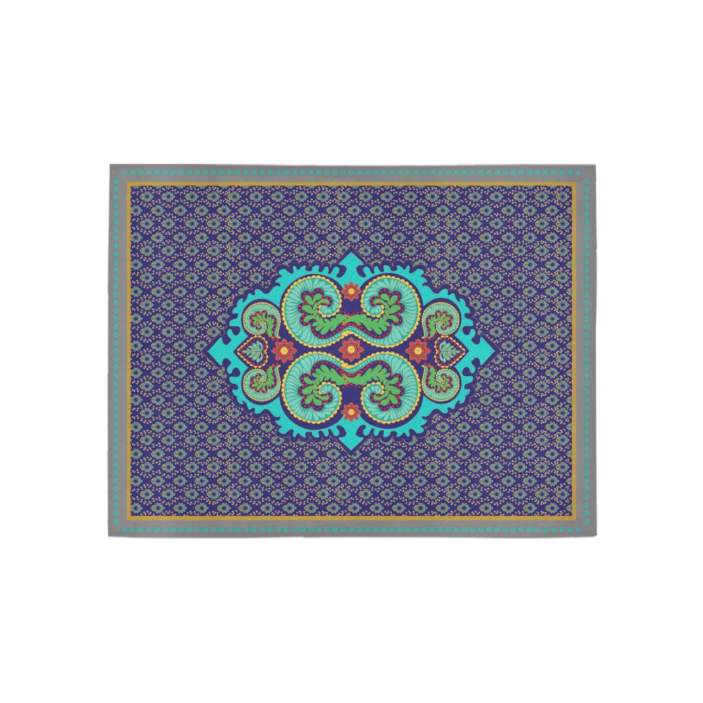 Area Rug 5'3''x4'- Gold Antique