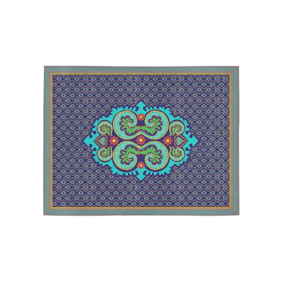 Area Rug 5'3''x4'- Gold Antique