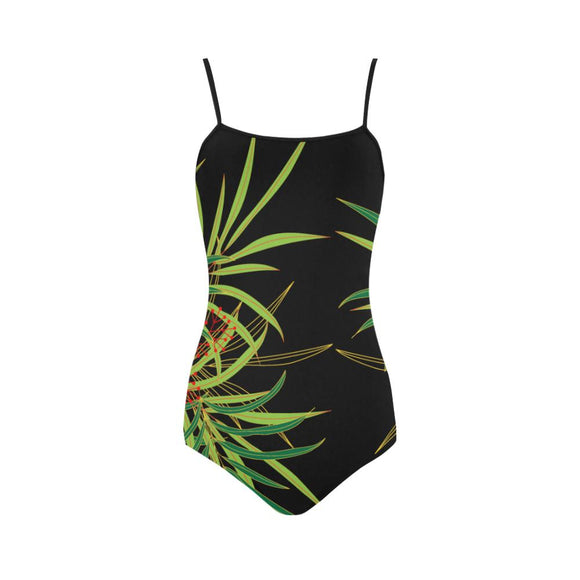 Strap Swimsuit- Fronds