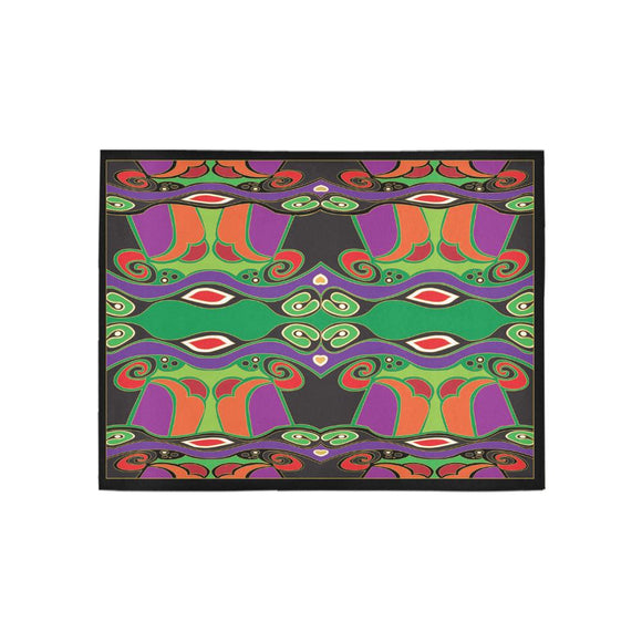 Area Rug 5'3''x4'- Mardi Gras