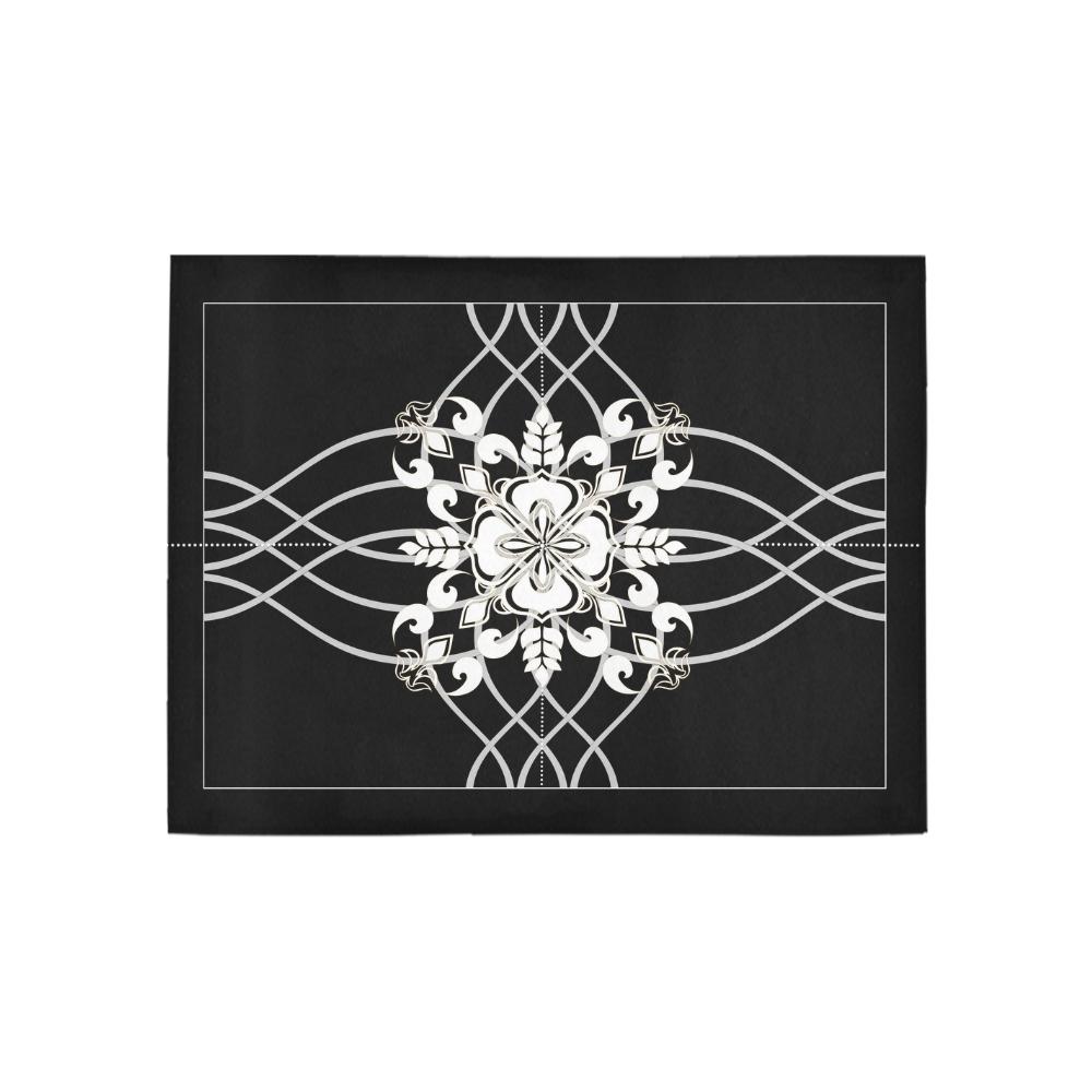 Area Rug  5'3''x4'- Woven Trellis