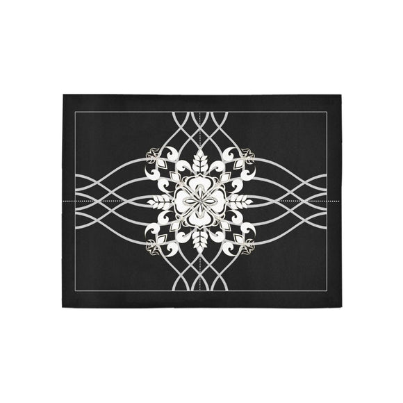 Area Rug  5'3''x4'- Woven Trellis