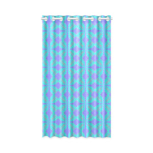 Window Curtain (One Piece)- Island Leaf Teal