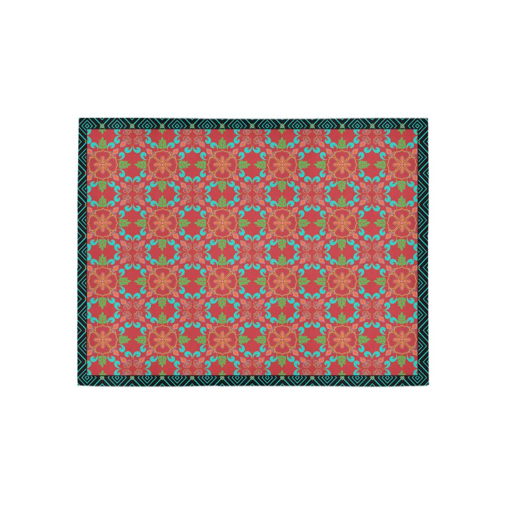 Area Rug 5'3''x4'- Garden of Eden