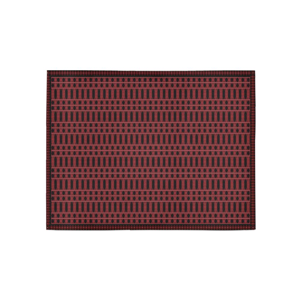 Area Rug 5'3''x4'- Tartan Style