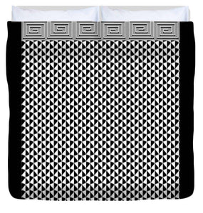 Duvet Cover - Black And White Droplet