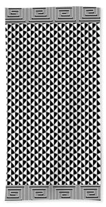 Bath Towel - Black And White Droplet