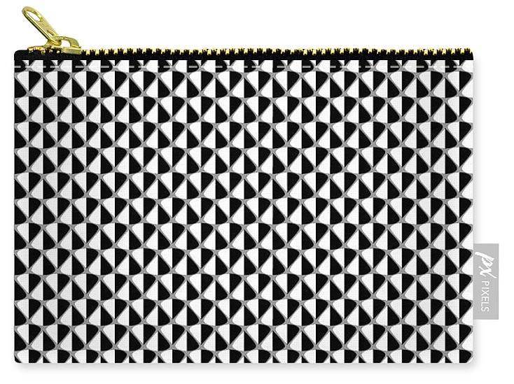 Carry-All Pouch - Black And White Droplet