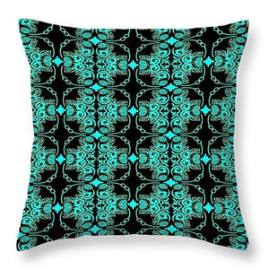 Square Throw Pillow-Chain Link