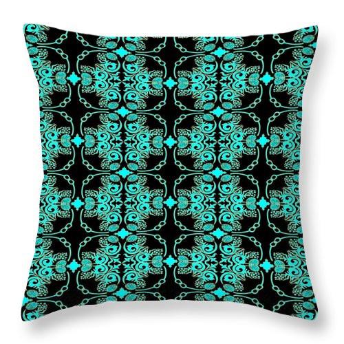 Square Throw Pillow-Chain Link