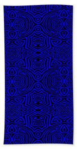 Beach Towel - Electric Blue Tribal