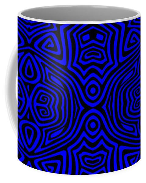 Mug - Electric Blue Tribal
