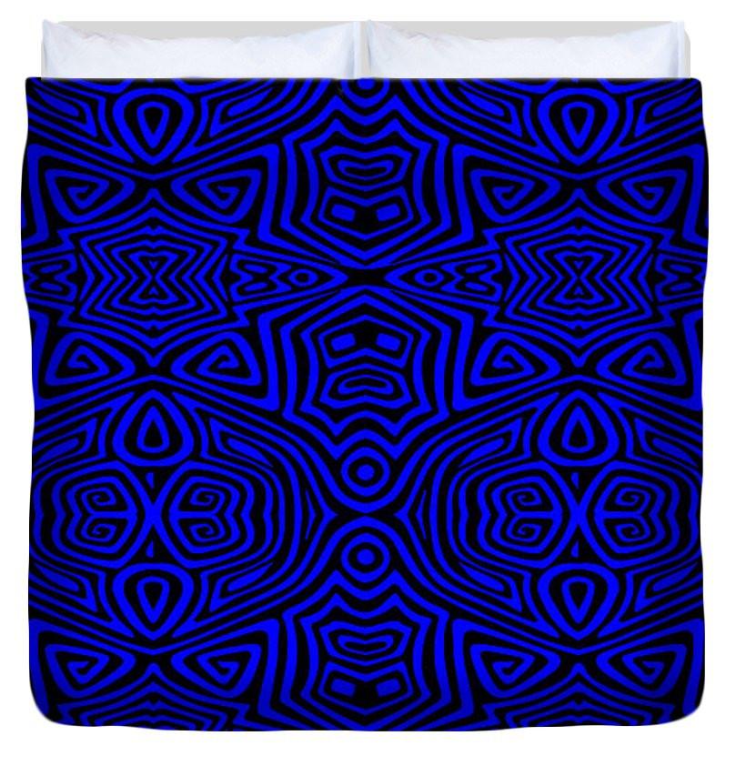 Duvet Cover - Electric Blue Tribal