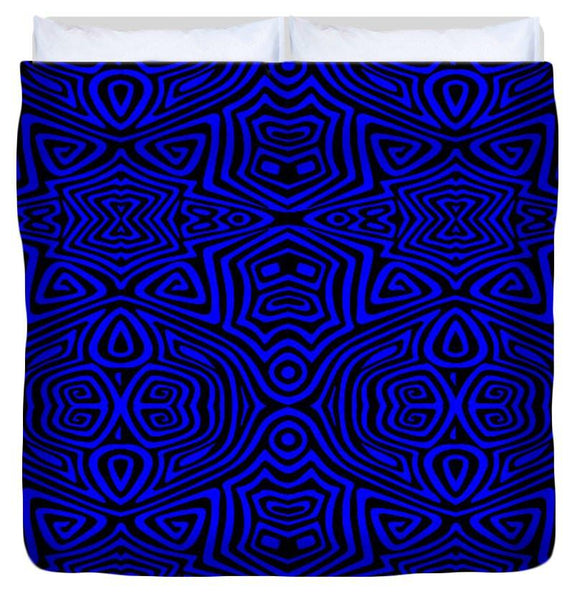 Duvet Cover - Electric Blue Tribal