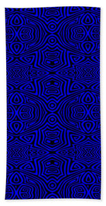 Bath Towel - Electric Blue Tribal