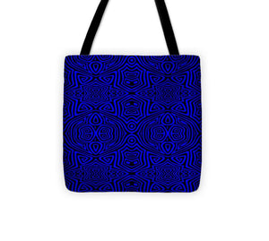 Tote Bag - Electric Blue Tribal
