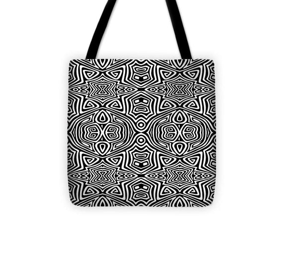 Tote Bag - Electronic Black And White