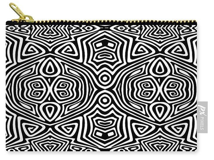 Carry-All Pouch - Electronic Black And White