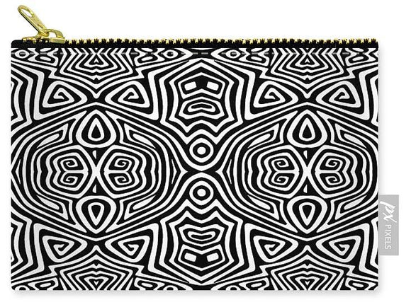 Carry-All Pouch - Electronic Black And White