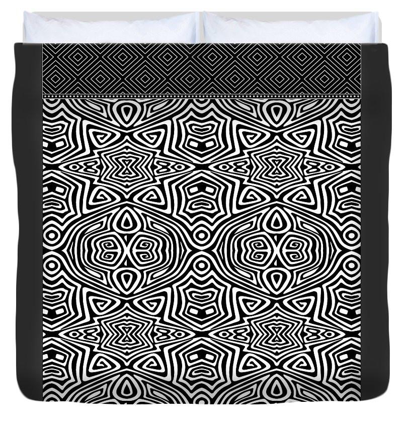 Duvet Cover - Electronic Black And White