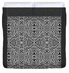 Duvet Cover - Electronic Black And White
