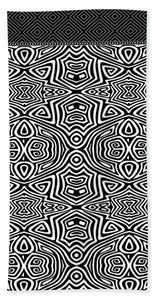 Bath Towel - Electronic Black And White