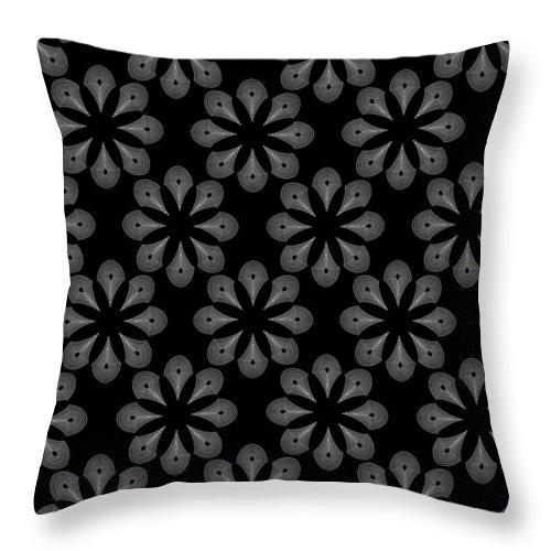 Square Throw Pillow- Elegant Blooms