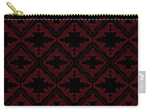 Carry-All Pouch - Elegant Lattice Deep Red
