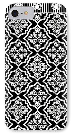 Phone Case - Garden Floral Black And White