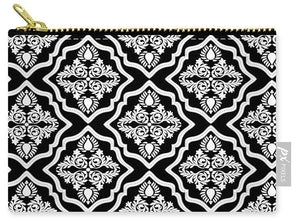 Carry-All Pouch - Garden Floral Black And White
