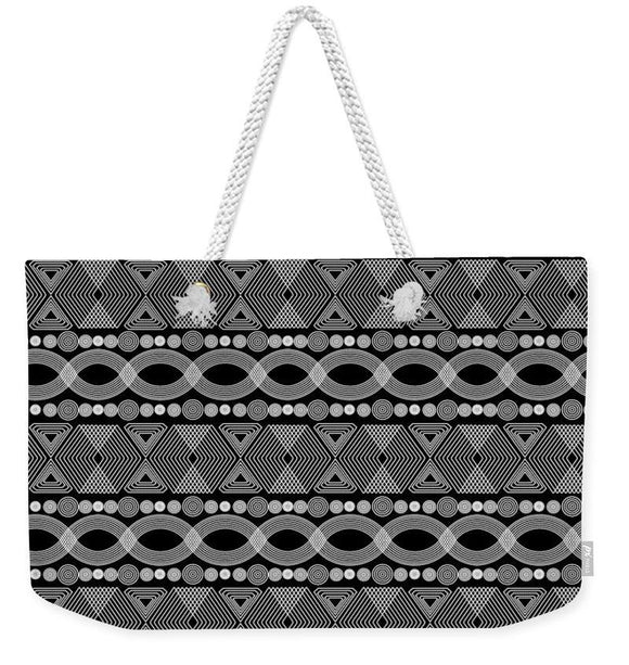 Weekender Tote Bag - Geometric Tribal Bold