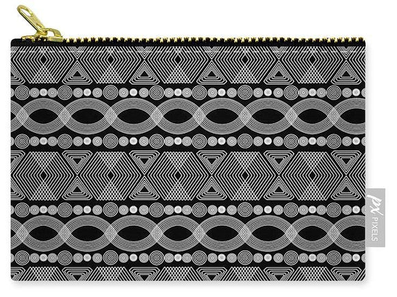 Carry-All Pouch - Geometric Tribal Bold