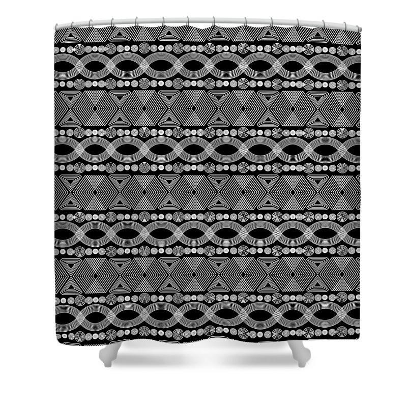 Shower Curtain - Geometric Tribal Bold