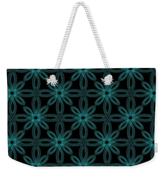 Weekender Tote Bag - Infinite Bloom Teal