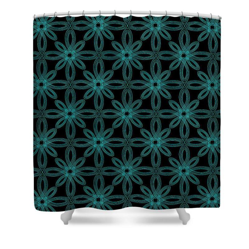 Shower Curtain - Infinite Bloom Teal