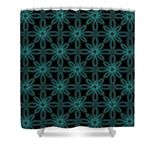 Shower Curtain - Infinite Bloom Teal