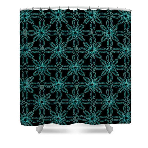 Shower Curtain - Infinite Bloom Teal