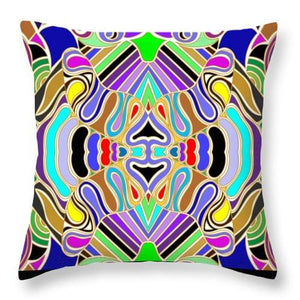 Square Throw Pillow-Kaleidescope 1