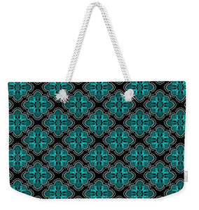 Weekender Tote Bag - Kaleidescope Teal
