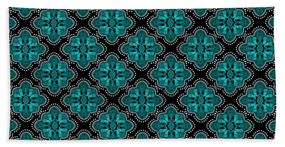 Beach Towel - Kaleidescope Teal