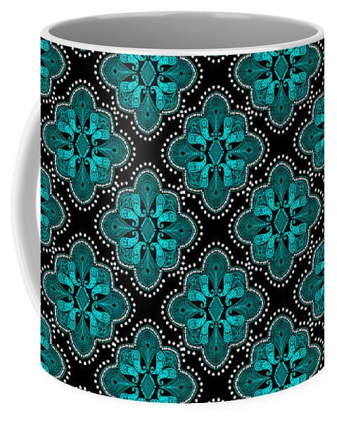 Mug - Kaleidescope Teal