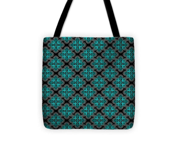 Tote Bag - Kaleidescope Teal
